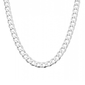 Lant barbati argint rodiat model cubanez 7,5 mm x 55 cm DiAmanti PancerkaC200-55cm-SL (Argint 925‰ 33 g.)